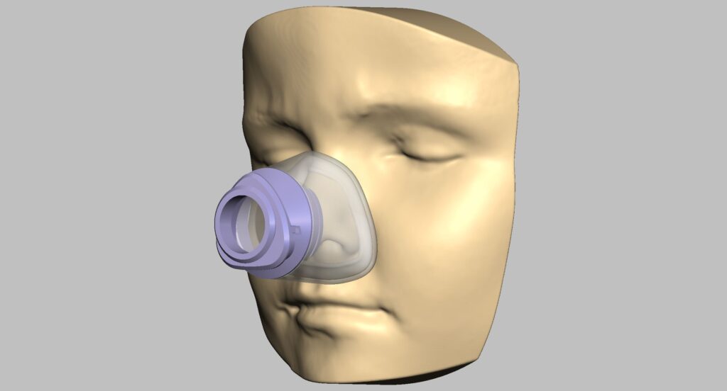 3D printing assisted NIV mask